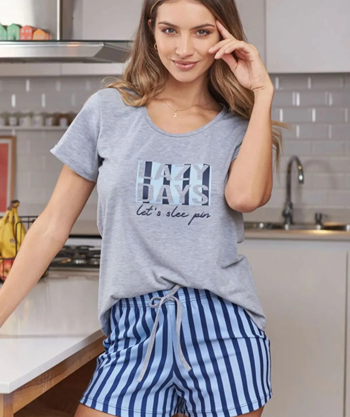 Pijama short y remera, foto 1