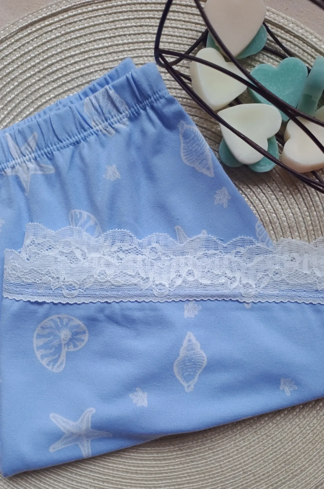 Musc.bretel fino /short con puntillas, foto 3