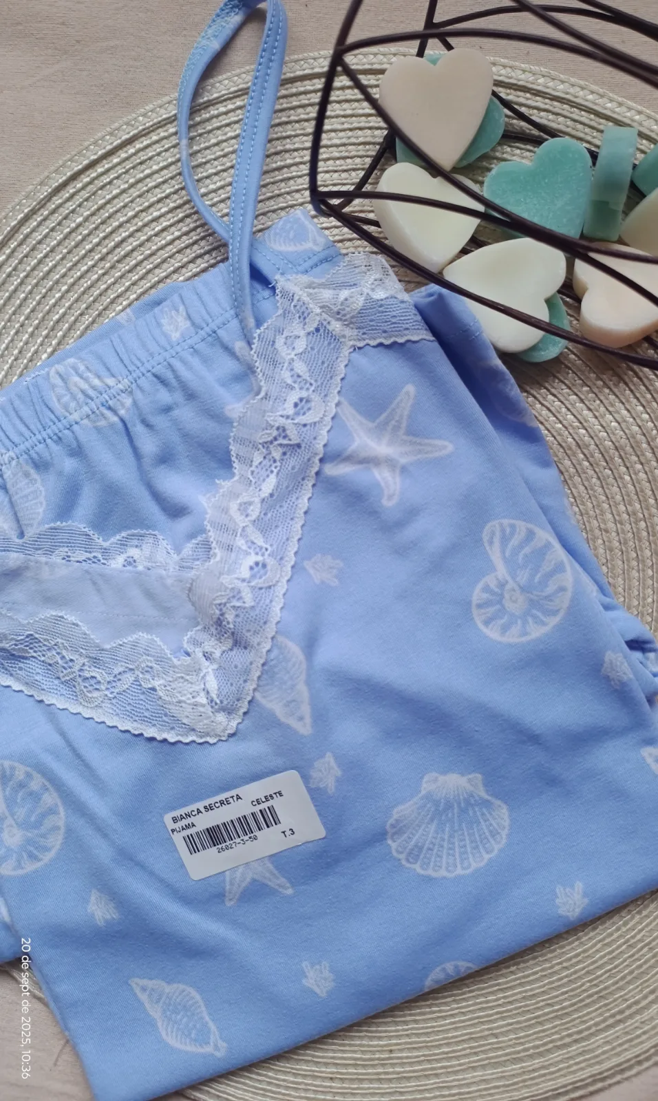 Musc.bretel fino /short con puntillas, foto 2