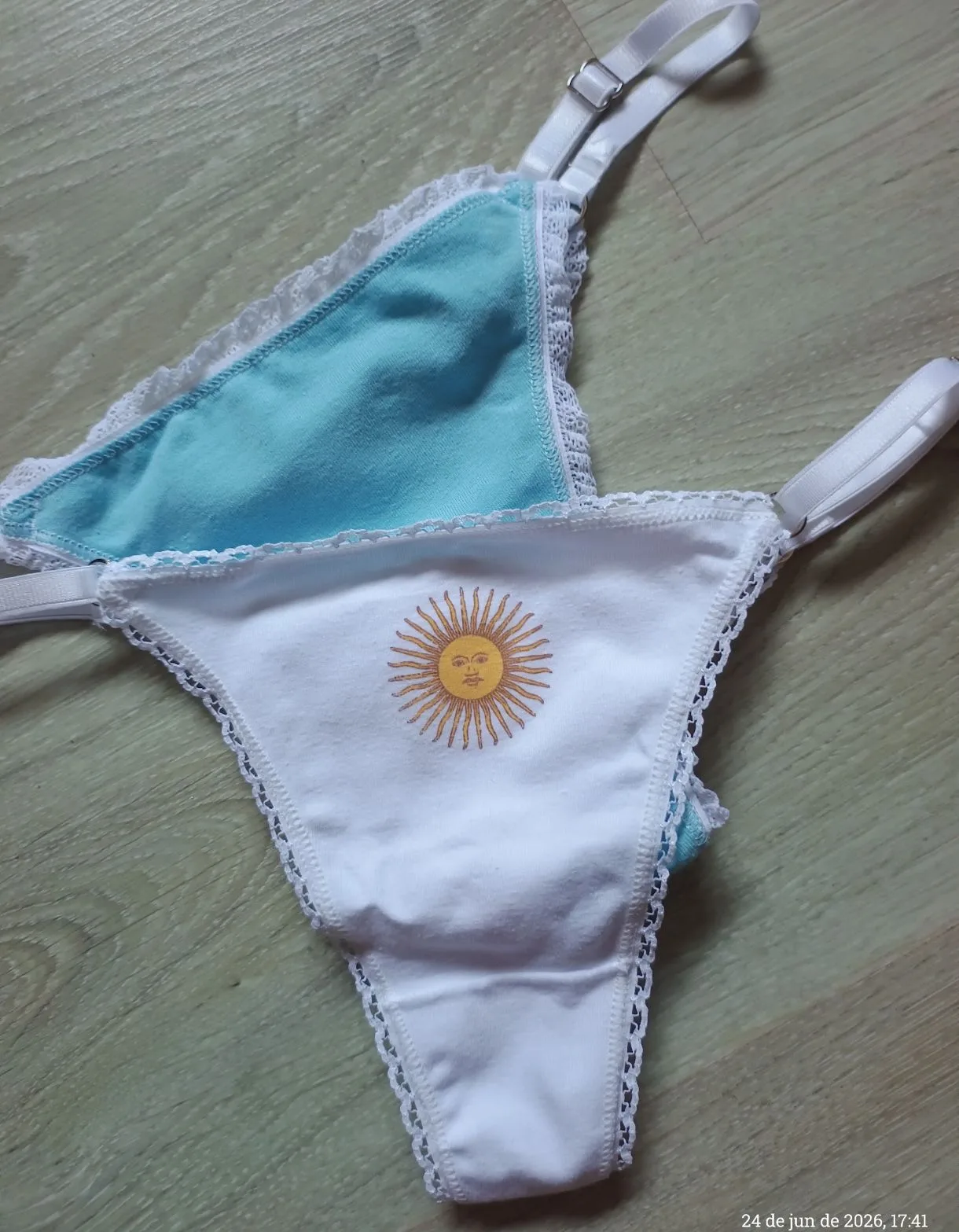 Less regulable "ARGENTINA" algodón y lycra, foto 2